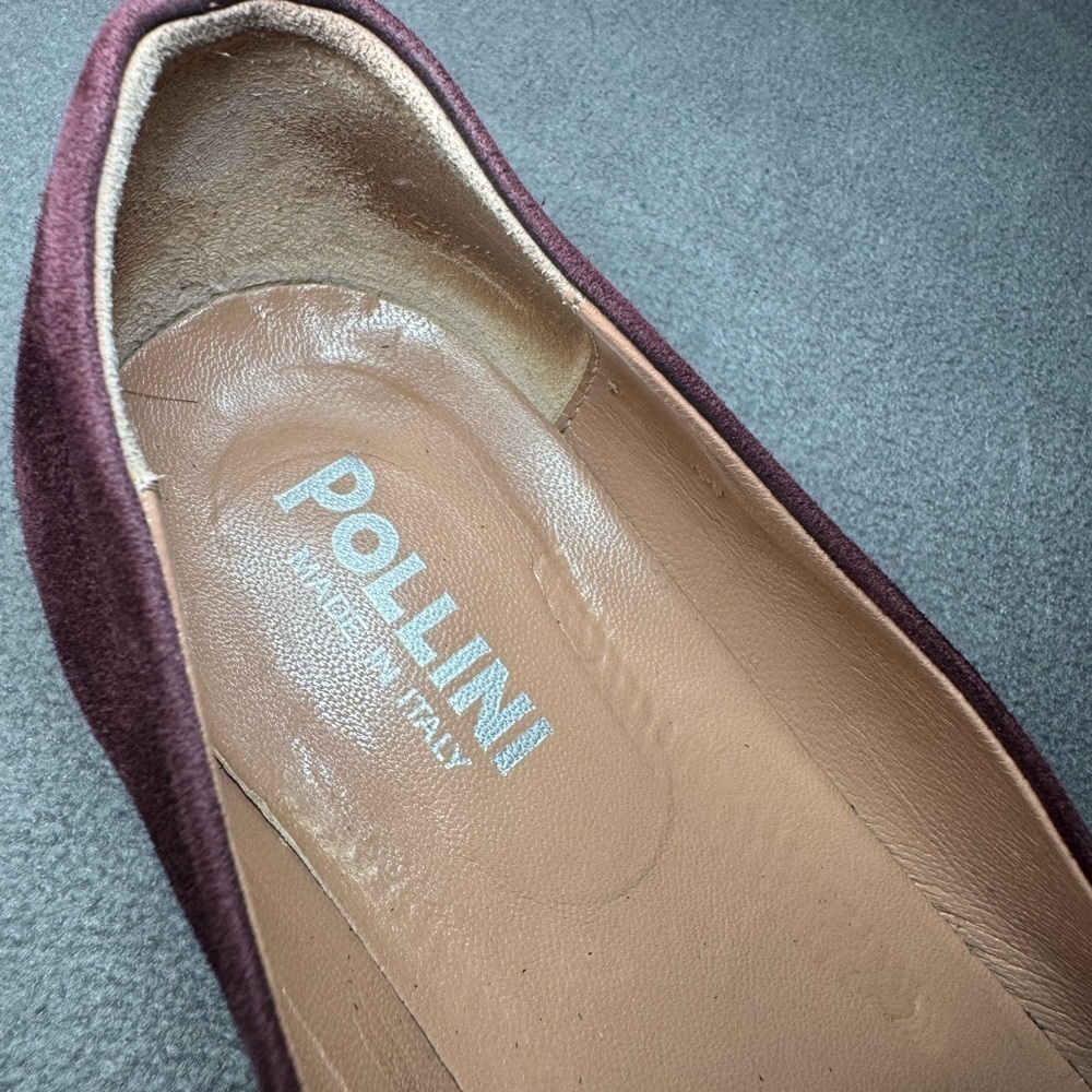 Pollini Purple Burgundy Loafers, Made in Italy - Picture 11 of 13